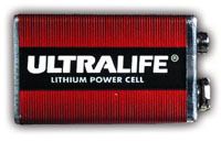 Langzeit-Batterie für Rauchmelder - Ultralife U9VL-J, 9-V